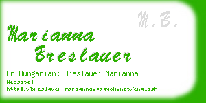 marianna breslauer business card